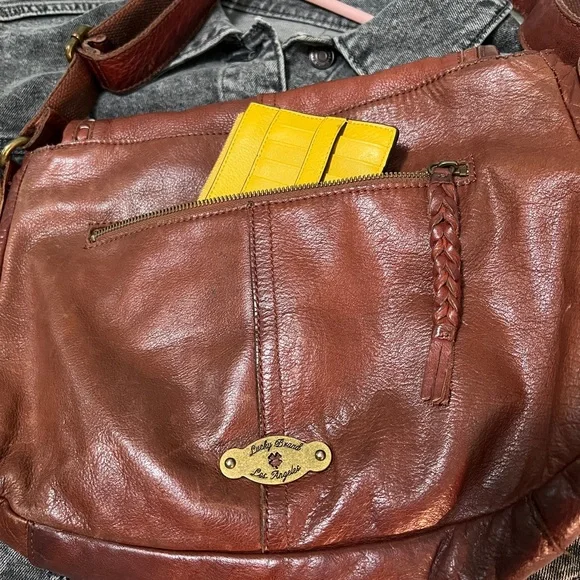 Lucky Brand Rich Brown Leather Bag - Picture 6 of 10